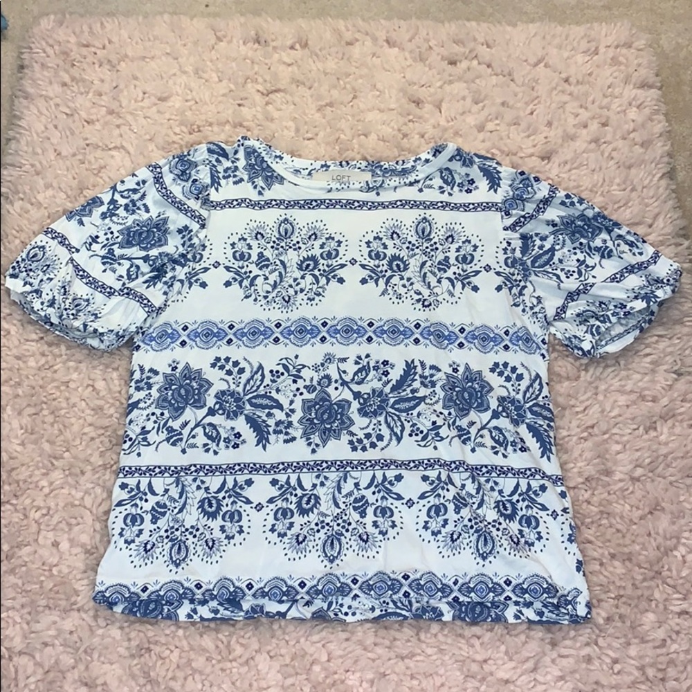 LOFT Floral Blouse